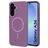 Mobiparts Slim Line Samsung Galaxy A36 MagSafe Hoesje Hardcase Backcover - Imperial Purple