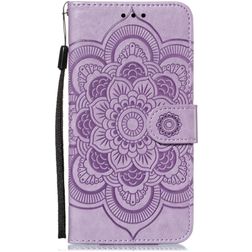 Mobigear Mandala iPhone 11 Hoesje Bookcase Portemonnee - Paars