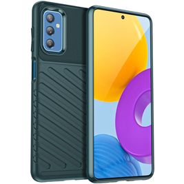 Mobigear Groove Samsung Galaxy M52 Hoesje Flexibel TPU Backcover - Groen