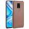 Mobigear Croco Xiaomi Redmi Note 9 Pro Hoesje Hardcase Backcover - Bruin