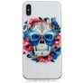 Mobigear Design iPhone XS Max Hoesje Flexibel TPU Backcover - Skull