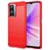 Mobigear Brushed Slim Realme Narzo 50 5G Hoesje Flexibel TPU Backcover - Rood