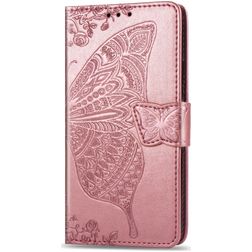 Mobigear Butterfly iPhone 11 Hoesje Bookcase Portemonnee - Roségoud