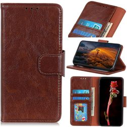 Mobigear Classy iPhone 13 Pro Hoesje Bookcase Portemonnee - Bruin