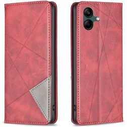 Mobigear Rhombus slim Samsung Galaxy A05 Hoesje Bookcase - Rood