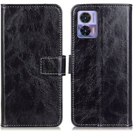 Mobigear Basic Motorola Edge 30 Neo Hoesje Bookcase Portemonnee - Zwart