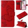 Mobigear Butterfly iPhone 16e Hoesje Bookcase Portemonnee - Rood