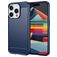 Mobigear Brushed Slim iPhone 15 Pro Hoesje Flexibel TPU Backcover - Blauw