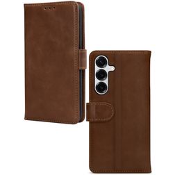 Mobilize Wallet Samsung Galaxy S26 Plus Hoesje Echt Leer Bookcase Portemonnee - Bruin