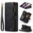 Caseme C30 Samsung Galaxy Z Fold 4 Hoesje Bookcase Portemonnee - Zwart