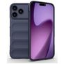 Mobigear Bumpy iPhone 18 Pro Max Hoesje Flexibel TPU Backcover - Donkerblauw