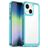 Mobigear Crystal iPhone 14 Hoesje Hardcase Backcover - Transparant / Turquoise