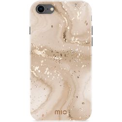 MIO iPhone 8 MagSafe Hoesje Hardcase Backcover - Gold Marble