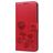 Mobigear Roses Samsung Galaxy A20s Hoesje Bookcase Portemonnee - Rood
