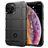 Mobigear Rugged Shield iPhone 12 Hoesje Flexibel TPU Backcover Shockproof - Zwart