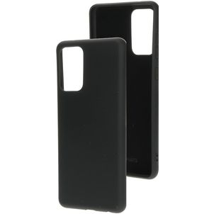Mobiparts Samsung Galaxy A72 Siliconen Hoesje Backcover - Zwart