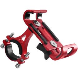 Mobigear Alloy Fixing Telefoonhouder Fiets / Motor Fietsstuur Bevestiging Klem Universeel - Rood