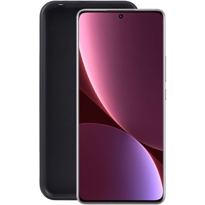 Mobigear Colors Xiaomi 12 Lite Hoesje Flexibel TPU Backcover - Zwart