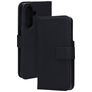 Mobiparts Samsung Galaxy A26 Hoesje Echt Leer Bookcase Portemonnee - Zwart