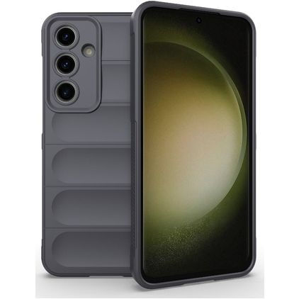Mobigear Bumpy Samsung Galaxy S24 FE Hoesje Flexibel TPU Backcover - Grijs