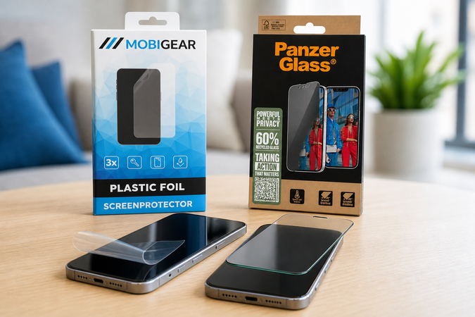 Screenprotector: gehard glas of folie kiezen?