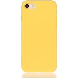 Mobigear Colors iPhone SE (2022) Hoesje Flexibel TPU Backcover - Geel Mobigear Colors iPhone SE (2022) Hoesje Flexibel TPU Backcover - Geel