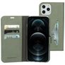 Mobiparts Classic Wallet iPhone 12 Pro Max Hoesje Bookcase Portemonnee - Stone Green