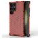 Mobigear Honeycomb Samsung Galaxy S24 Ultra Hoesje Hardcase Backcover Shockproof - Rood
