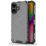 Mobigear Honeycomb iPhone 16 Hoesje Hardcase Backcover Shockproof - Zwart