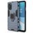 Mobigear Armor Ring OnePlus 8T Hoesje Hardcase Backcover Shockproof met Ringhouder - Blauw