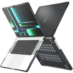 Mobigear Shockproof Pro MacBook Pro 14 Inch (2021-2024) Hoes Hardshell Laptopcover MacBook Case - Zwart - Model A2442 / A2779 / A2918 / A2992 / A3401
