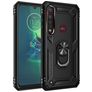 Mobigear Armor Ring Motorola Moto G8 Plus Hoesje Hardcase Backcover Shockproof met Ringhouder - Zwart