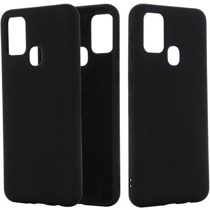 Mobigear Rubber Touch Samsung Galaxy M51 Siliconen Hoesje Backcover - Zwart