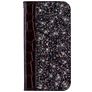 Mobigear Croco Glitter Motorola One Power Hoesje Bookcase Portemonnee - Zwart