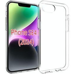 Mobigear Basics Doorzichtig iPhone 16e Hoesje Flexibel TPU Backcover - Transparant