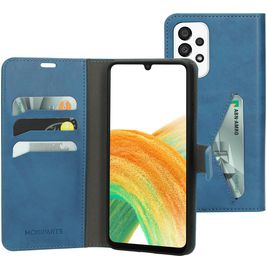 Mobiparts Classic Wallet Samsung Galaxy A33 Hoesje Bookcase Portemonnee - Steel Blue