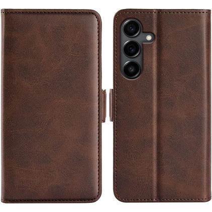 Mobigear Slim Magnet Samsung Galaxy S25 FE Hoesje Bookcase Portemonnee - Bruin