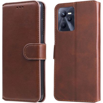 Mobigear Wallet Realme C35 Hoesje Bookcase Portemonnee - Bruin
