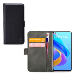 Mobilize Classic Gelly Wallet OPPO A76 Hoesje Bookcase Portemonnee - Zwart