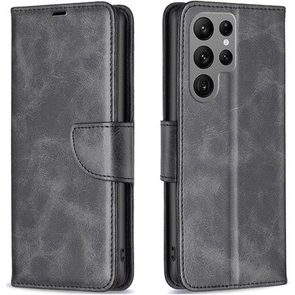Mobigear Excellent Samsung Galaxy S24 Ultra Hoesje Bookcase Portemonnee - Zwart