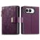 Mobigear Flowers iPhone Duo Hoesje Bookcase Portemonnee - Paars