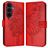 Mobigear Butterfly Samsung Galaxy S26 FE Hoesje Bookcase Portemonnee - Rood