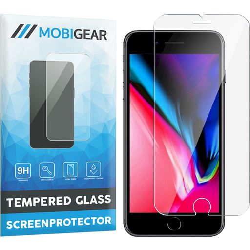 Mobigear iPhone 8 Plus Glazen Screenprotector - Case Friendly