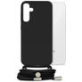 Mobilize Lanyard Gelly Samsung Galaxy S23 FE Flexibel TPU Hoesje met koord - Zwart