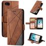 Mobigear Rhombus iPhone SE (2022) Hoesje Bookcase Portemonnee - Bruin