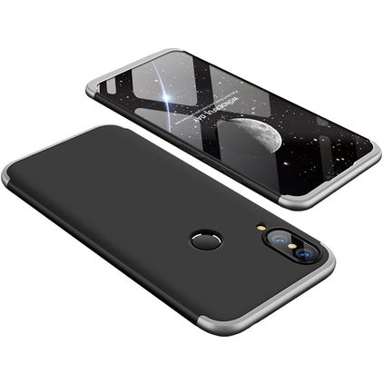 Mobigear TriGuard Huawei Nova 3 Hoesje Hardcase Backcover - Zwart / Zilver