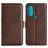 Mobigear Slim Magnet Motorola Moto G71 5G Hoesje Bookcase Portemonnee - Bruin