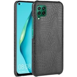 Mobigear Croco Huawei P40 Lite Hoesje Hardcase Backcover - Zwart