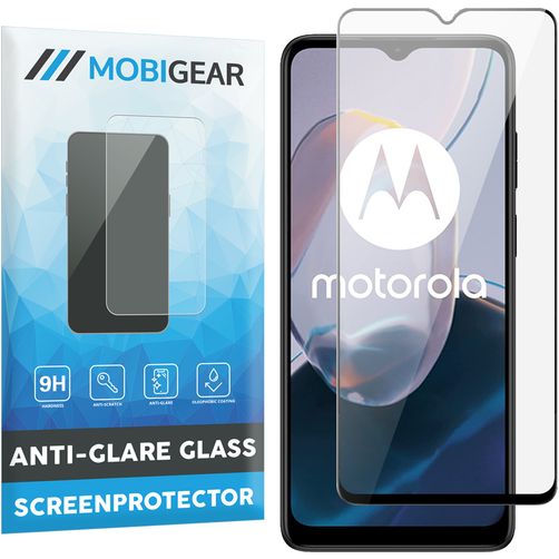 Mobigear Premium Motorola Moto E22i Glazen Screenprotector - Case Friendly - Zwart