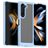 Mobigear Crystal Samsung Galaxy Z Fold 5 Hoesje Hardcase Backcover - Transparant / Blauw